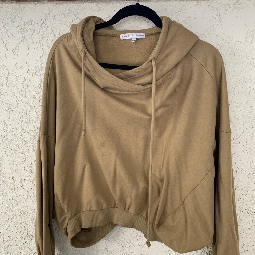 Young fabulous & broke olive sweater.